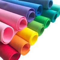 Feutre non tissé aiguilleté respirant et écologique à prix abordable, coloré, fait main, 2mm 4mm 6mm 8mm, 100% polyester