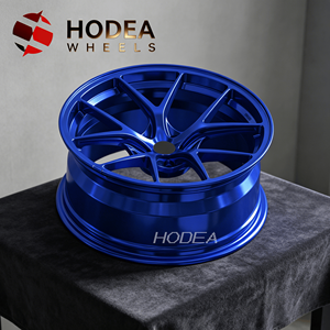 Rines HODEA de 1 Pieza, Forjados, Color Azul Caramelo, Diseño de 5 Radios en Y, Cóncavos Profundos, Personalizados para BMW, <span class=keywords><strong>Mercedes</strong></span>, Audi y Más, de 17 a 24 Pulgadas, Ajuste Personalizado - Product Image 2