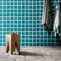 Conceptions de tailles multiples formes régulières motif art céramique damier mosaïque salle de bain carrelage mural et carrelage de sol