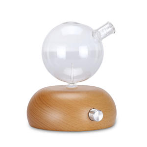 Difusor de Aroma de Vidrio YXKX-014 de 0.5L con Base de Madera, Luz LED, Tipo Niebla, Alimentación USB, Uso Doméstico y Comercial - Product Image 1