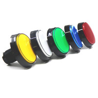 Tombol Plastik Chilong Diameter 65mm dengan Tepi Miring untuk Aksesori Mesin Game Arcade