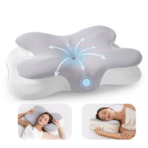 Sẵn Sàng Để Tàu 3D Lưới Thoáng Khí Bộ Nhớ Bọt Cổ Hỗ Trợ Gối Mềm Sâu Ngủ Giường Gối Trong Bướm Thiết Kế Cho Tà Tà - Product Image 6