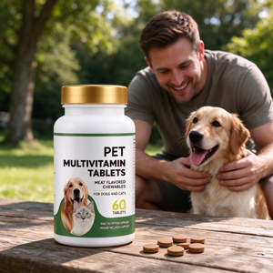 Services OEM, comprimés multivitaminés <span class=keywords><strong>pour</strong></span> animaux <span class=keywords><strong>de</strong></span> compagnie au goût <span class=keywords><strong>de</strong></span> viande. Renforce l'immunité. Prévient la <span class=keywords><strong>perte</strong></span> <span class=keywords><strong>de</strong></span> cheveux. Convient aux chiens et aux chats - Product Image 1