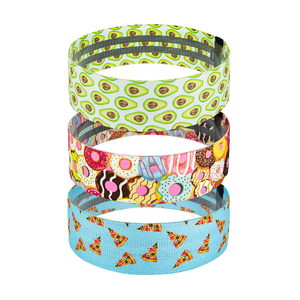 2022 nuovo Design in poliestere tessuto cerchio dell'anca fascia di resistenza ciambella/Pizza/forma di Avocado per il Fitness del corpo glutei scolpire - Product Image 4