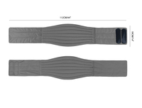 Ceinture chauffante micro-ondable avec graines de lin réchauffement du bas du dos