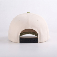 Casquettes 5 panneaux pour hommes, casquettes de camionneur, casquettes de baseball, casquettes à dessus plat, texture cuir, visière à pois, patch en cuir, bicolores, décontractées