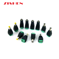 Connecteur Jack DC Femelle ZISHEN DC5525/5521 5.5*2.5mm 5.5*2.1mm à Vis de Verrouillage 10A 1V-38V 120W en Alliage de Zinc/Cuivre