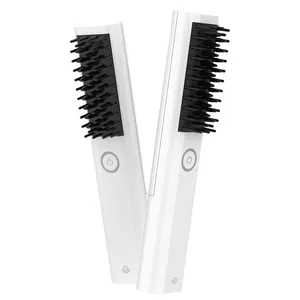 2021 Hot Seller Hair Straightening Brush Manufacturer Electric Comb Straightener Brush For Women Hot Curler