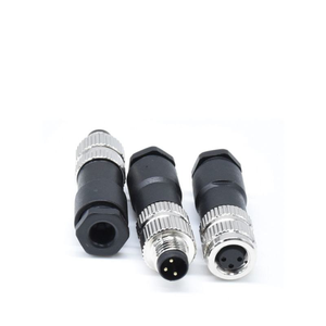 Conectores Industriales M8 de 3 Pines, Conector Hembra de Ensamblaje en Campo Recto con Código A, Impermeable IP67, Semiplástico para Cableado - Product Image 2