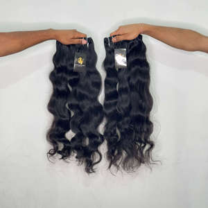 Lot de Cheveux Naturels Indiens Bruts Alignés dans le Sens de la Cuticule, Ondulés Profonds, Fournisseurs de Cheveux Humains, Lots de Cheveux Humains Bruts Brésiliens Non Traités - Product Image 1