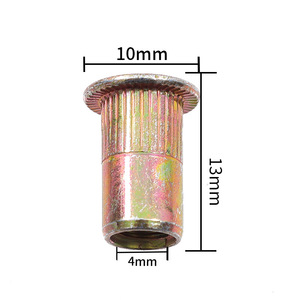 Tuerca remachable de hierro M5 10x13x4mm para piezas de repuesto de reparación de automóviles - Product Image 1
