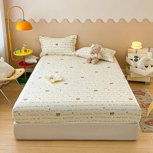 Lot de 3 draps-housses imprimés 100 % coton, respirants, élastiques, doux pour la peau, 200 fils, pour la maison, l'hôtel, l'hôpital - Product Image 5