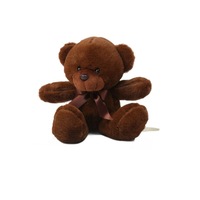 Ours coloré en peluche poupée avec noeud papillon Super doux ours brun jouet pour enfants cadeau d'anniversaire bonbons couleurs PP coton remplissage