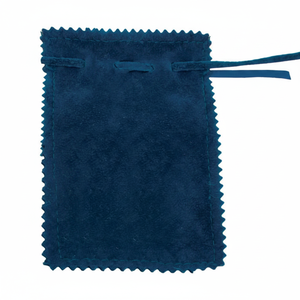 Sacchetto in Velluto Blu 110X130 Mm con Chiusura a Cordoncino - Product Image 2