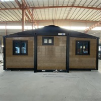 Kit de construction rapide de maisons préfabriquées en conteneurs, maisons miniatures, ensembles de maisons préfabriquées en acier pour unités de logement en jardin