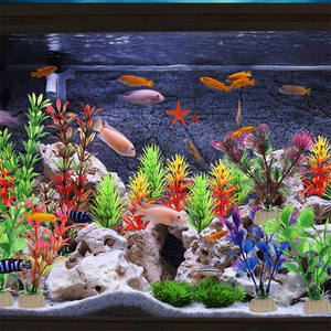 Vente meilleure nouveauté Simulation en plastique plante aquatique <span class=keywords><strong>aquarium</strong></span> décoratif grotte d'<span class=keywords><strong>aquarium</strong></span> décorations de roche - Product Image 2