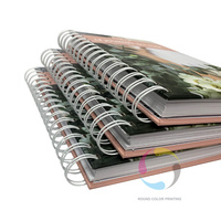Carnet de notes/agenda/journal A5 personnalisé avec logo, reliure spirale, couverture rigide en carton écologique, papier artistique, impression en gros à prix abordable