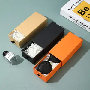 Collana con anello con cassetto con Logo personalizzato che mostra scatola di imballaggio in carta per gioielli orecchini per aromaterapia scatole regalo per occhiali da sole