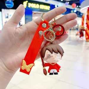 พวงกุญแจยางซิลิโคนนิ่ม PVC ตัวละครแฟนตาซีเวทมนตร์ เฮอร์ไมโอนี่ เกรนเจอร์ อัลบัส ดัมเบิลดอร์ ลอร์ดโวลเดอมอร์ ด๊อบบี้ รอน วีสลีย์ - Product Image 2