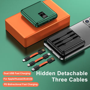 พาวเวอร์แบงค์ความจุสูง 10000 มิลลิแอมป์ สำหรับโทรศัพท์ พร้อมสายชาร์จ 3 เส้น พาวเวอร์แบงค์ขนาดเล็กพกพาสะดวก 10000 มิลลิแอมป์ - Product Image 4