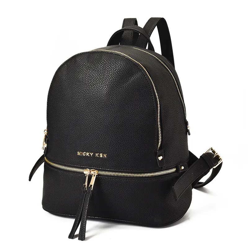 Custom luxury girls college school bagpack women daily casual pu leather backpack for ladies