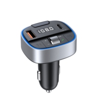 Schnelles PD 30W Autoladegerät mit Bluetooth 5.0 FM Audio-Transmitter und MP3-Radioplayer