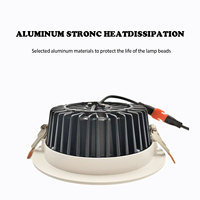 COB LED Downlight IP65 Plafonnier encastré étanche pour salle de bain et extérieur