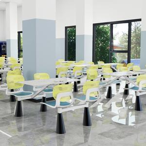 Juego de Mesa y <span class=keywords><strong>Sillas</strong></span> de Comedor de Diseño Moderno y Simple, Desmontable, con Tablero de Pizarra, para Cuatro Personas, para Restaurantes Comerciales y Cantinas - Product Image 2