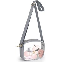 Unisex Multifunktion ale wasserdichte PVC PU transparente Cartoon gedruckt Brief muster Cross body Sport File Bag Portable Single