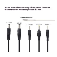 Cable de carga USB DC 5V para lámpara de escritorio, enrutador de juguete y otros dispositivos, cables de alimentación, cables y conjuntos de cables, tamaños 5,5/4,0/3,5/2,5