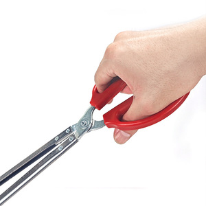 Penggong Stainless Steel Serrated Trash Tongs Heavy Duty Curved And Straight For Seafood Tools - Product Image 2