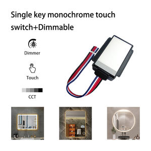 مفتاح لمس أحادي اللون قابل للتعتيم 5 أمبير 12-24 فولت، مستشعر تقارب حثي 2-5 مم للزجاج/الأكريليك/المرآة - Product Image 2