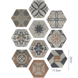 Autoadhesivo Mural moderno Venta al por mayor PVC Hexágono <span class=keywords><strong>3D</strong></span> Panel de pared Peel And Stick Papeles de pared y pegatinas de piso - Product Image 5