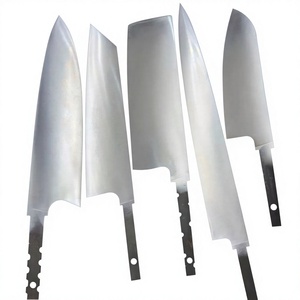 Paquete de 5 Hojas de Cuchillo de Cocina con Acabado Satinado, Acero Inoxidable, Espiga Completa, para Fabricación de Cuchillos DIY - Product Image 5