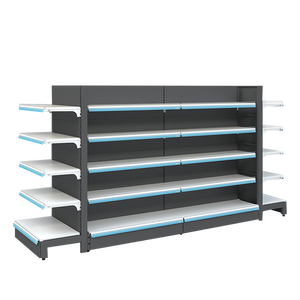 Étagère <span class=keywords><strong>gondole</strong></span> métallique légère simple face en forme de L JIACHAUNG pour supermarchés, d'<span class=keywords><strong>occasion</strong></span> - Product Image 6