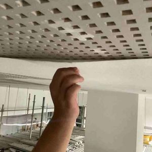 Placa de <span class=keywords><strong>Yeso</strong></span> Perforada para Techo, Acústica, Super Lisa, con <span class=keywords><strong>Panel</strong></span> de Lana Mineral Insonorizante - Product Image 4