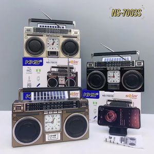 NUEVO Radio Reloj Altavoz <span class=keywords><strong>de</strong></span> Calidad Premium con FM, USB, TF, SW3, Radio <span class=keywords><strong>de</strong></span> Banda, Tarjeta, Bluetooth, Estilo Retro Clásico Vintage, Radio <span class=keywords><strong>de</strong></span> Energía Solar - Product Image 3