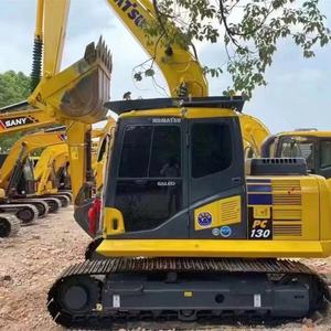 Excavadora de cadenas Komatsu PC130 usada, 13 toneladas, cucharón de 0.53m, motor de 66kw, bomba de caja de cambios, rodamientos, maquinaria de construcción, la mejor - Product Image 2