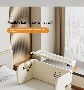 Barandilla de Seguridad para Cama de Bebé Portátil, Altura Ajustable, Plegable, Sin Necesidad de Instalación, Barrera Anticaídas con Tela Transpirable - Product Image 3