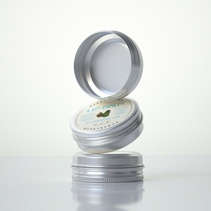 Vente en gros de mini pots en aluminium avec autocollant, conteneur unique spécialement conçu pour le baume à lèvres - Product Image 3