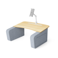 Support de genoux ergonomique réglable en hauteur, portable, avec coussin en mousse souple, table de lecture multifonctionnelle en bois