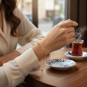 Pulsera de diseño de beso para mujer, joyería elegante turca hecha a mano, Plata de Ley 925, moda para mujer - Product Image 3