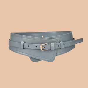 Ceinture en cuir de vache véritable pour femmes, boucle en cuivre, 6,5 cm de large, ceinture décontractée durable et tendance - Product Image 2