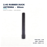 Antenne WiFi 2.4G en caoutchouc, connecteur SMA mâle, 3dBi omnidirectionnelle, 2400-2483MHz, 80mm, fixation par vis, antenne externe pour routeur, IPC, IoT