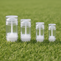 Emballage vide en plastique transparent de 30 ml avec bouchon à vis, écologique, pour stick déodorant cosmétique