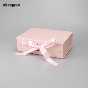 Chengruro pita kertas hadiah penutupan magnetik dapat dilipat gaya buku bentuk buku pita timbul untuk kemasan perhiasan makanan bayi - Product Image 6