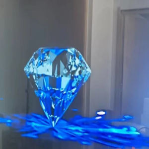 Affichage holographique 3D de la <span class=keywords><strong>pyramide</strong></span> du musée, <span class=keywords><strong>hologramme</strong></span> 3D à l'œil nu <span class=keywords><strong>pour</strong></span> la publicité, affichage d'images de Logo graphiques vidéo - Product Image 2