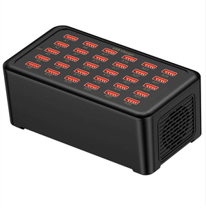 Estación de Carga USB de 30 Puertos para Hoteles y Escuelas, Enchufe de Corriente Multi-Puerto, Cargador de Pared de 150W, Cargador de Tomacorriente - Product Image 5