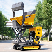 Venta de Fábrica, Envío Gratis, Minicargadora TOROS con Motor Diésel, Capacidad de 500 kg, Camión Volquete de Alta Eficiencia para Construcción
