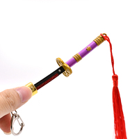 Jouet d'anime populaire One Pieces Zoro Enma-purple Sword Keychain Model de fabricant chinois